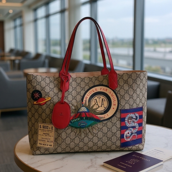 GUCCI 🦄 EUC ✨️ COURRIER LIMITED EDITION GG SUPREME TOTE BAG - Picture 1 of 17